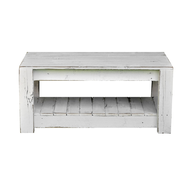 Millwood Pines Easthampton Solid Wood Coffee Table with Storage